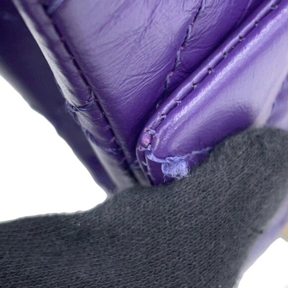 CHANEL 2.55 ChainShoulder Bag Size 20 Aged Calf Leather Purple - Picture 9 of 16